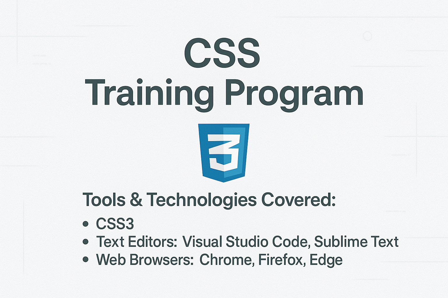 CSS Training Program
